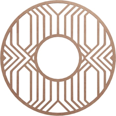 Ekena Millwork Empire Wood Fretwork Pierced Ceiling Medallion, Wood (Paint Grade), 20"OD x 7 3/8"ID x 3/8"T CMWP20X20X0375EPMF